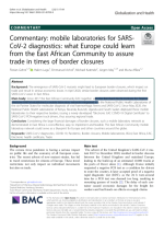 Screenshot 2022-08-19 at 125353 Mobile laboratories for SARS-CoV-2 diagnostics: what Europe could learn from the East African Community to assure trade in times of border closures